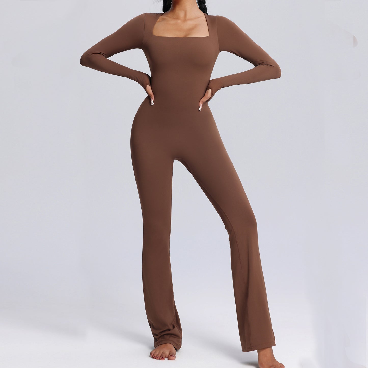 Yoga Fitness Flared Bodysuit