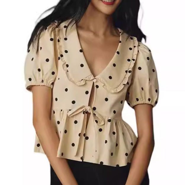 Ladies Peter Pan Collared Top