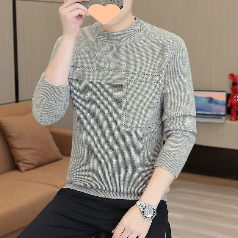Men's Half Collar Sweater (Also in Plus Size)