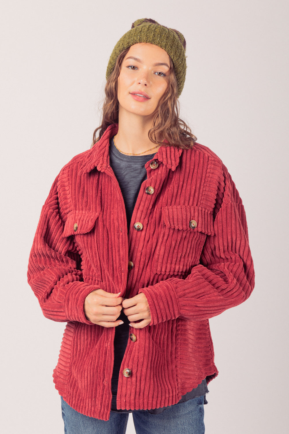 Women's Oversize Shirt Jacket