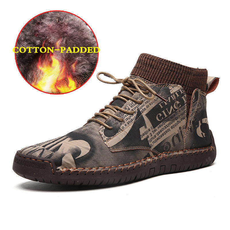 Men's Cotton Padded Boots