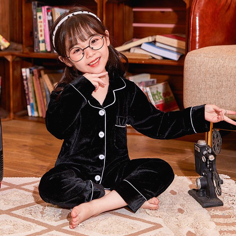 Children's Velvet Pajamas Set