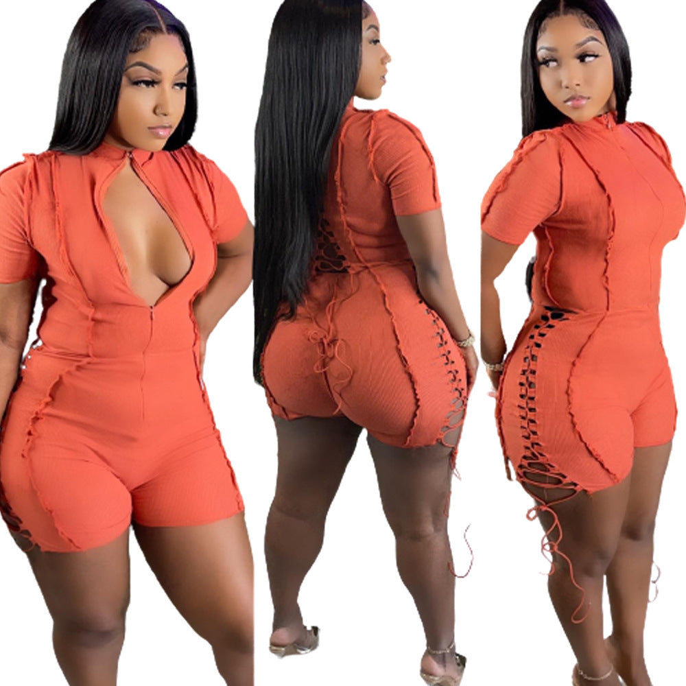 Shoelace Rompers