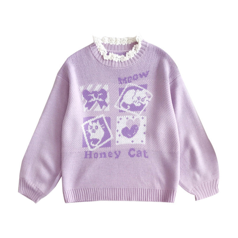 Collared Cotton Sweater