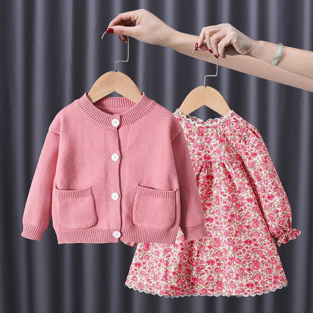 Girls Trendy 2 Pcs Dress