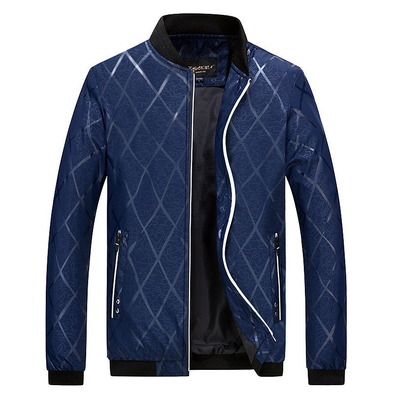 Men's Baseball Collar Jacket