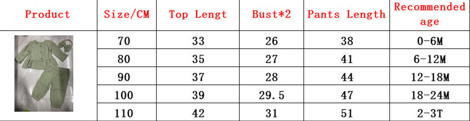 Girl's Cotton Double-layer Suit Playsuit