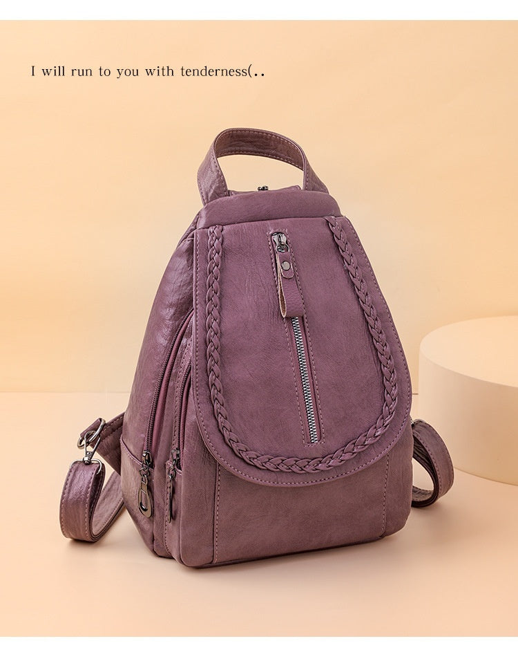Soft Leather Backpack