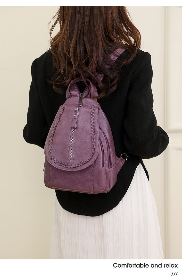 Soft Leather Backpack