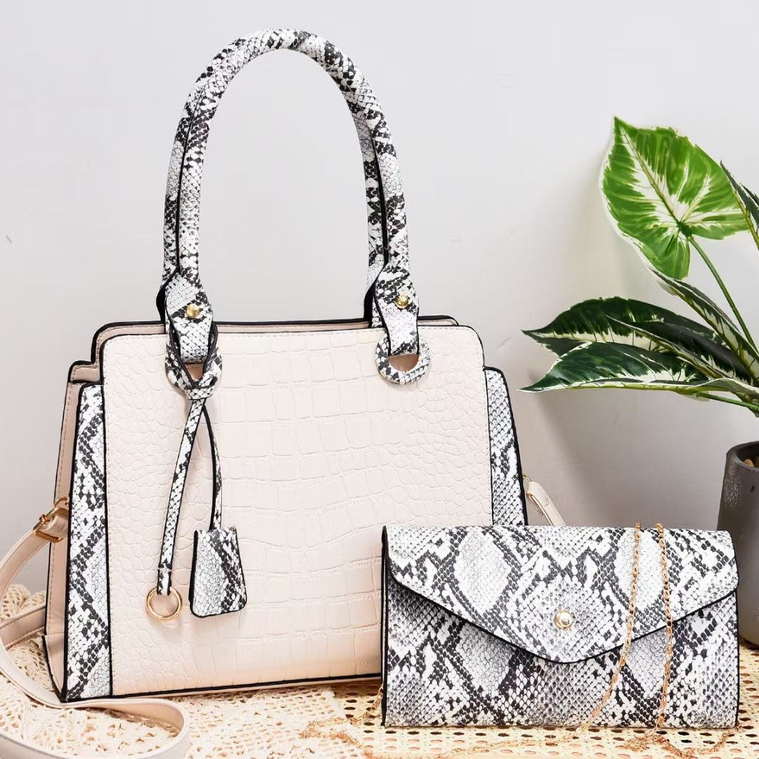 Serpentine Stitching Handbag