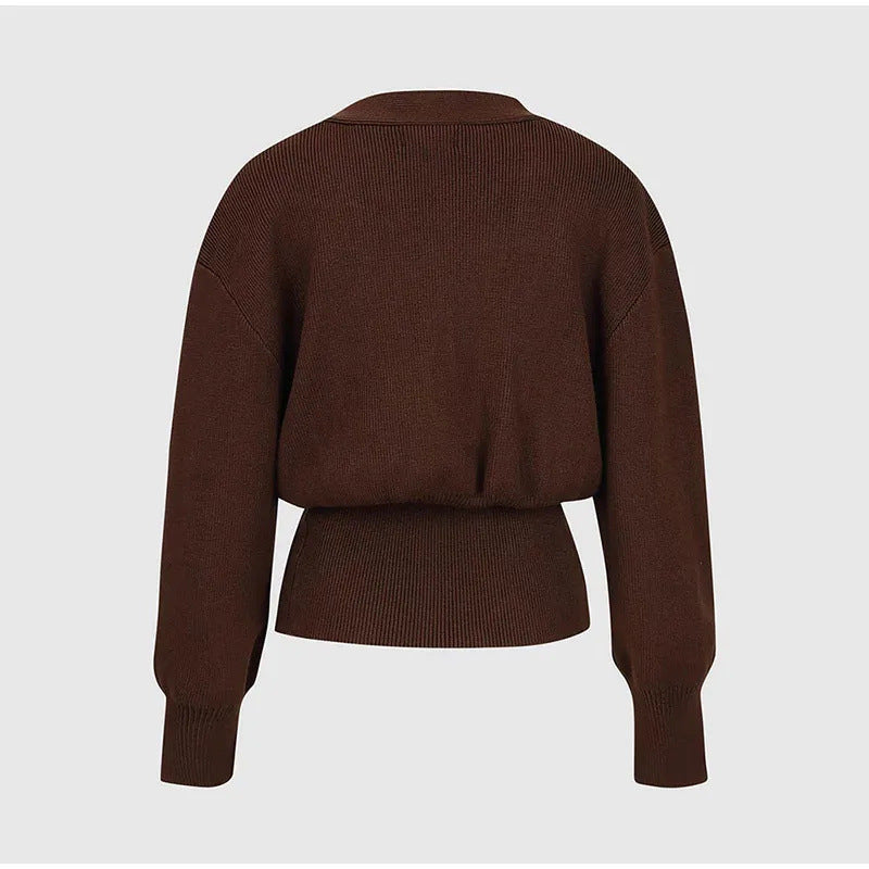 V-neck Knitted Sweater