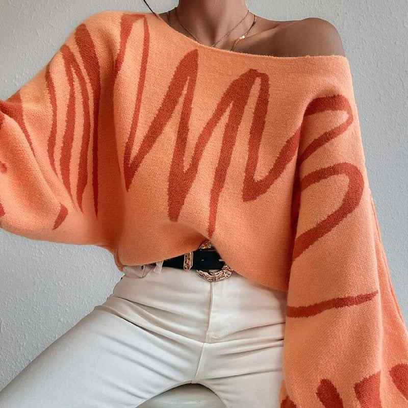 Lantern Sleeved Pullover Sweater