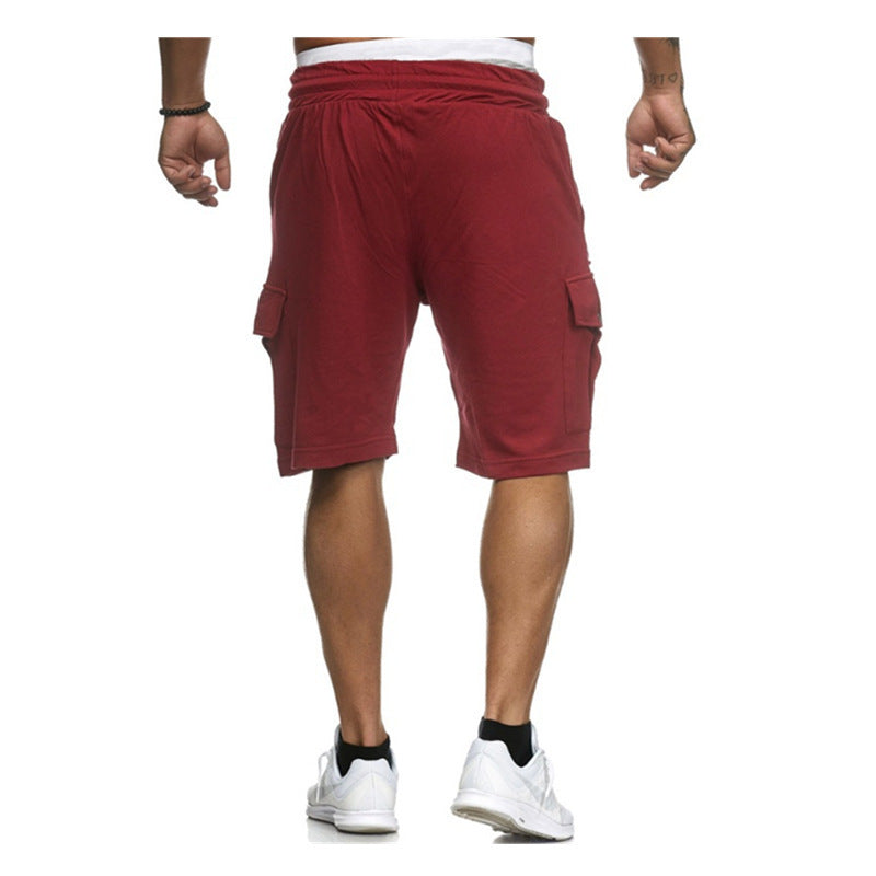 Men's Pleated Drawstrings Shorts