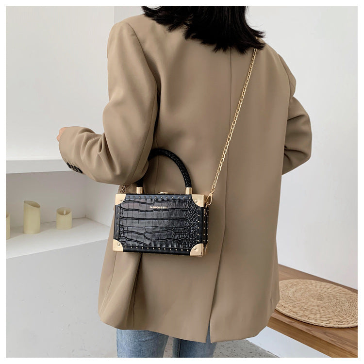 Retro Pattern Box bag