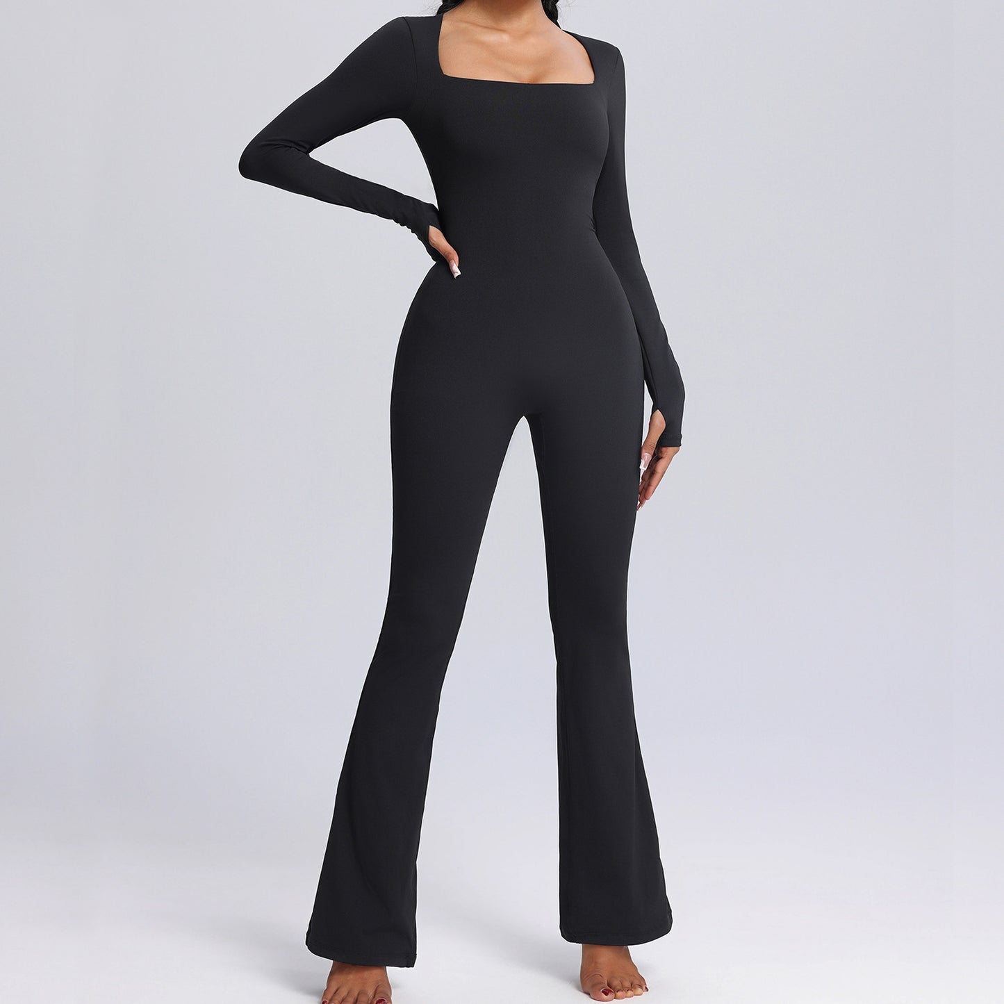 Yoga Fitness Flared Bodysuit