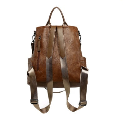 Leather Travel Backpack
