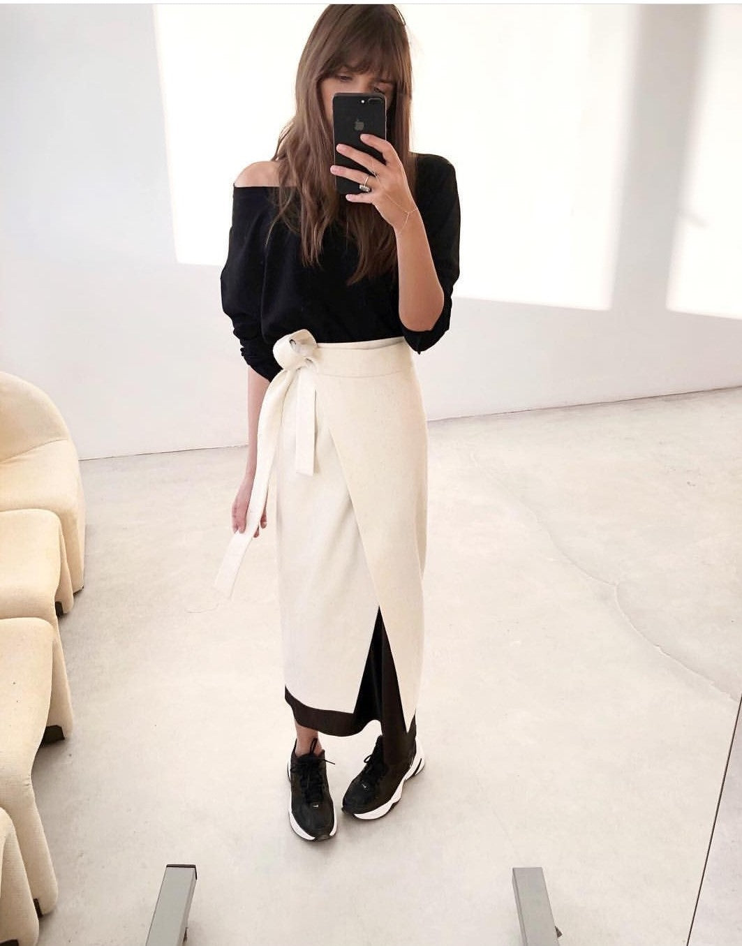 Long Wrap Skirt