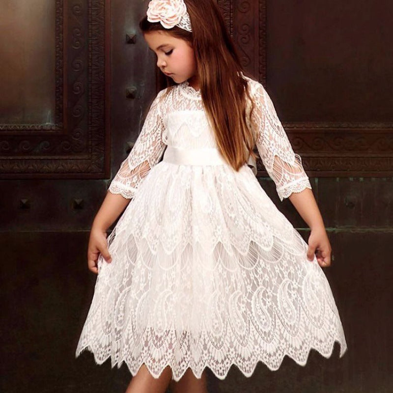 Little Girl's Big Girl Lace Dress