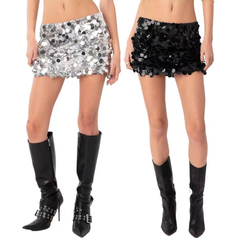 Women's Sequin Mini Skirt