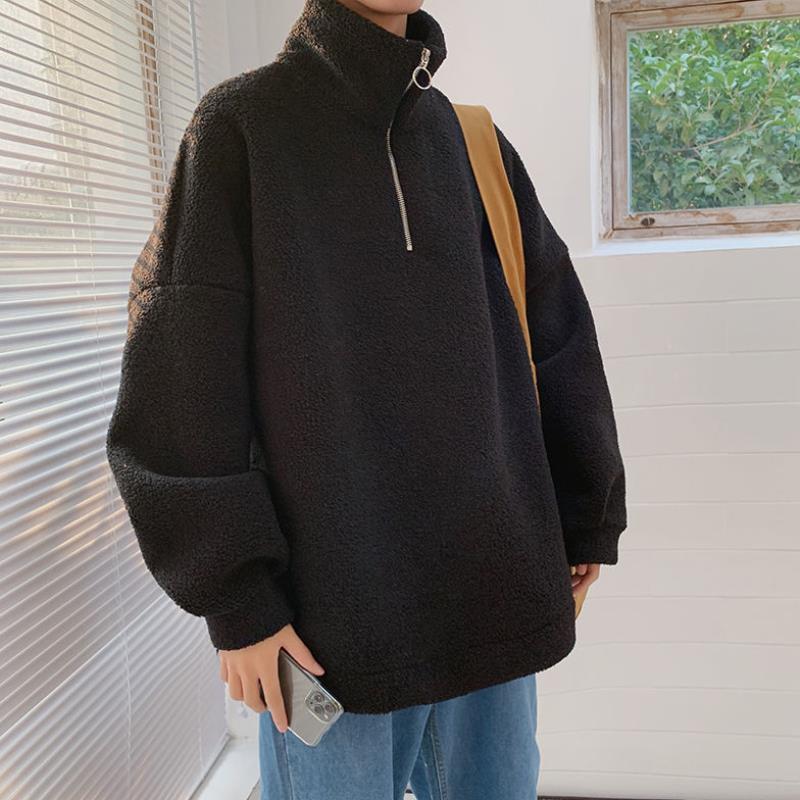 Men's Plush Loose Cotton Coat