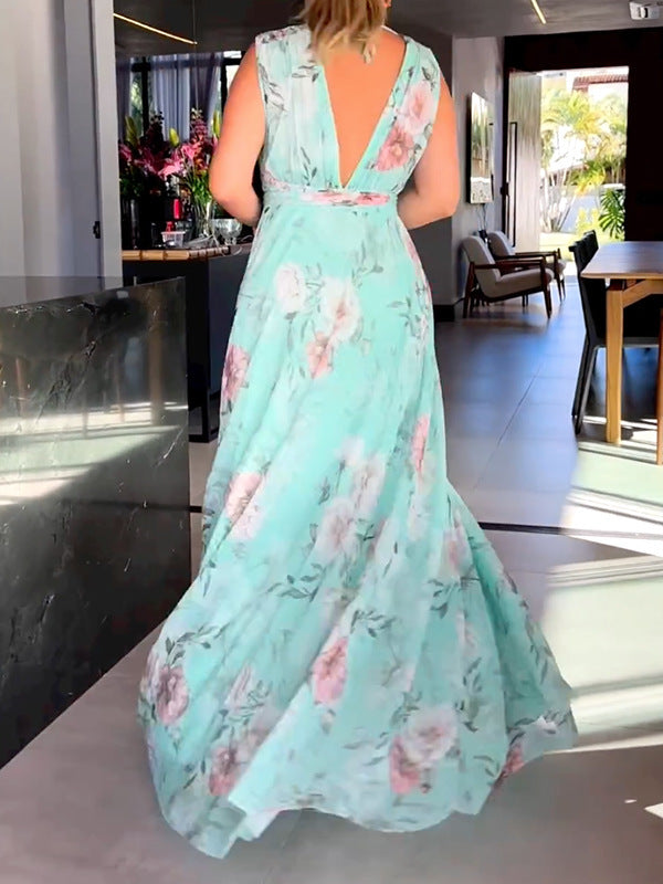 Women's Printed Chiffon Dress