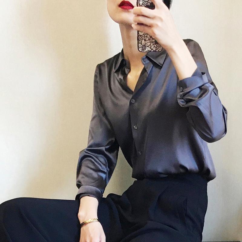 Elegant High-end Satin Shirt