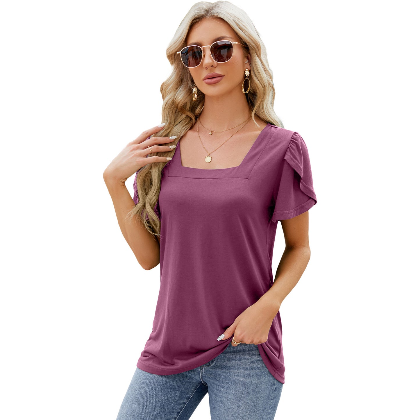 Bohemian Petal Sleeve T-shirt