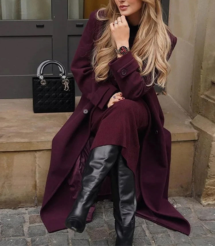 Women's Double-breasted Trench Coat w/Belt
