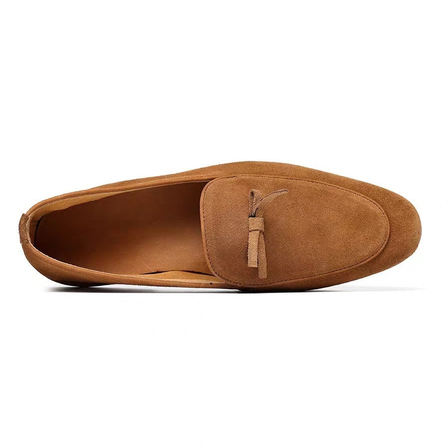 Men's Suede Leather Business Casual Slip-on