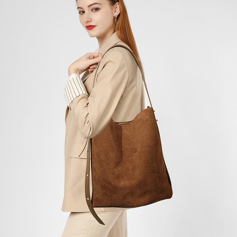 Women's Matte Leather Shoulder Bag