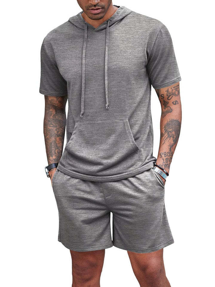 Men's Hooded T-shirt Set