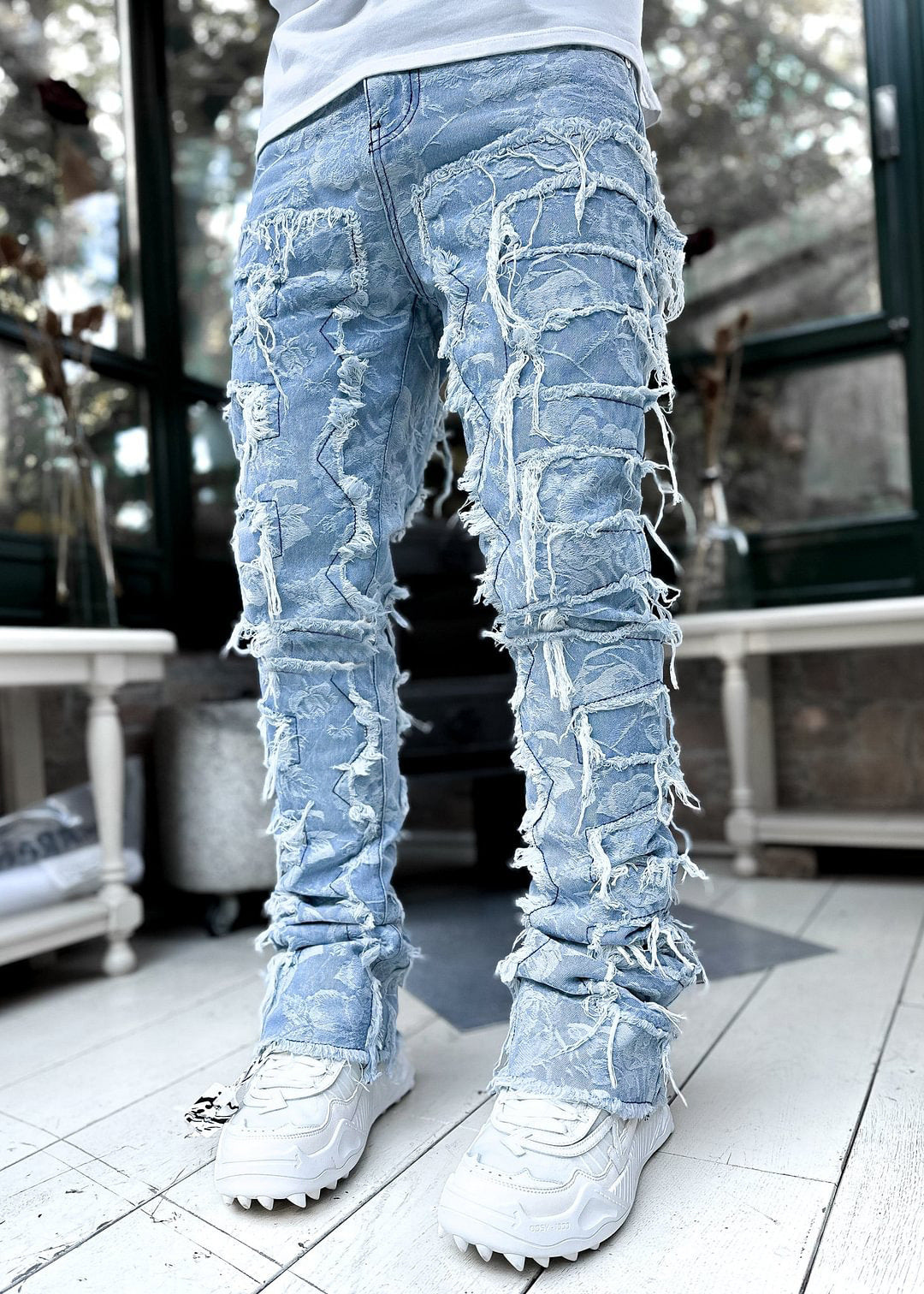 Men's Stacked fitted Jeans