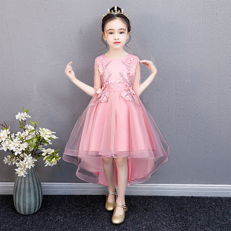 Girls Silk Princess Dress