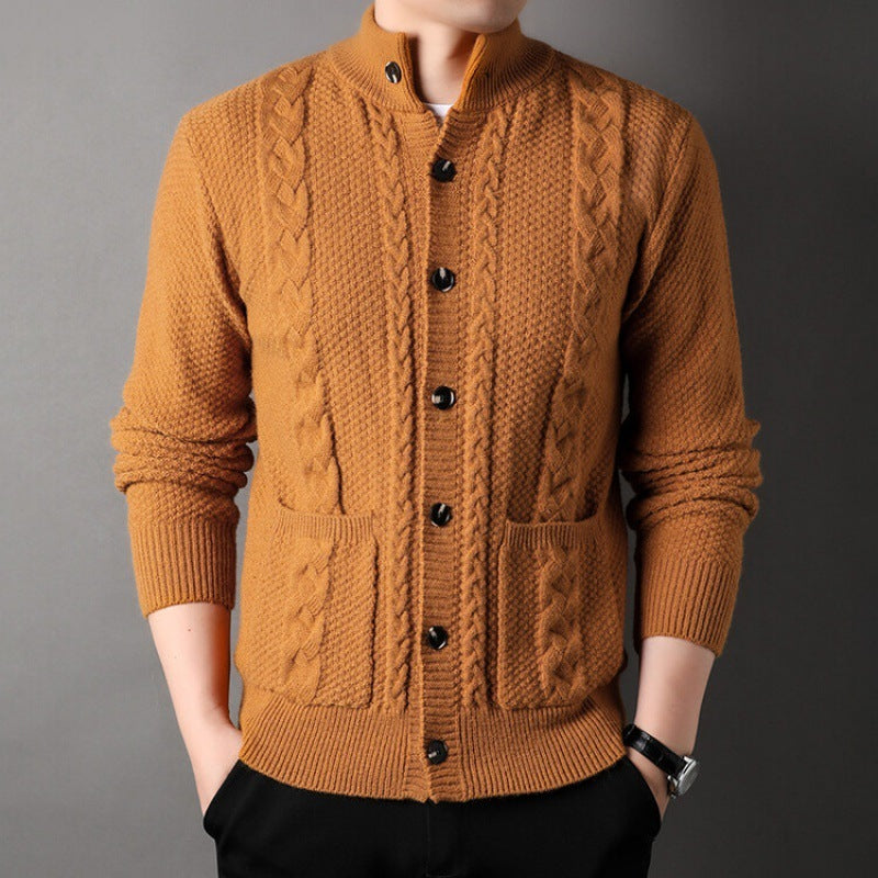 Single-breasted Jacquard Cardigan