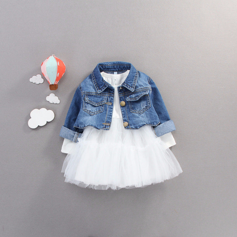 Baby Girl's Denim 2 Pc