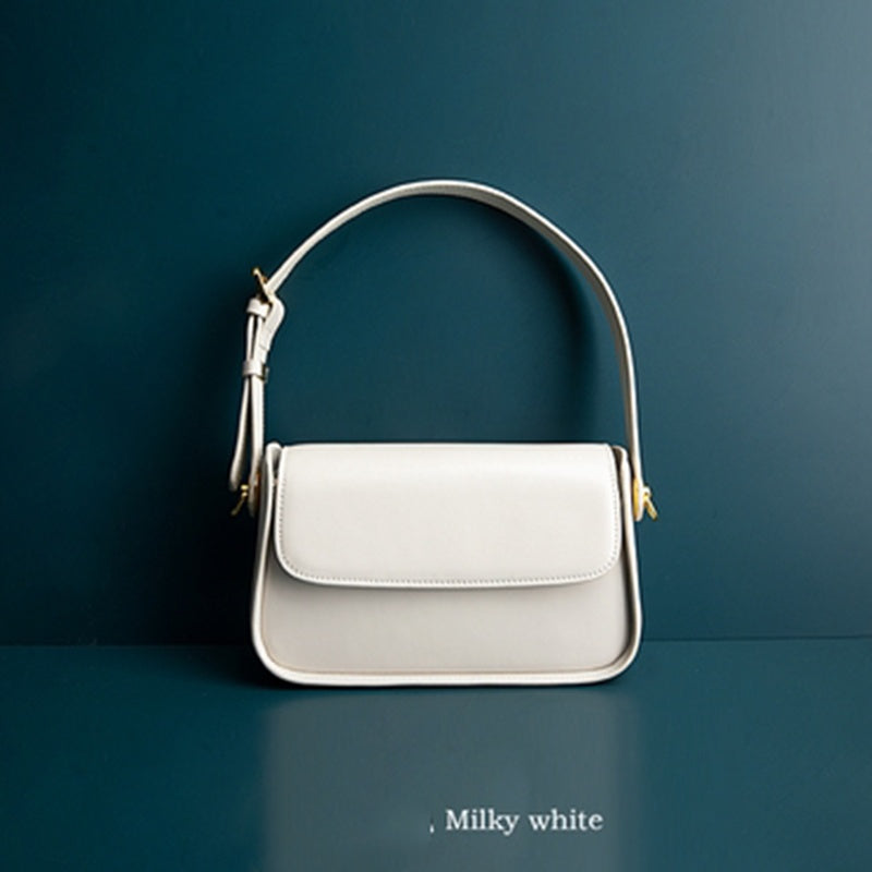 Leather One Shoulder Messenger Bag