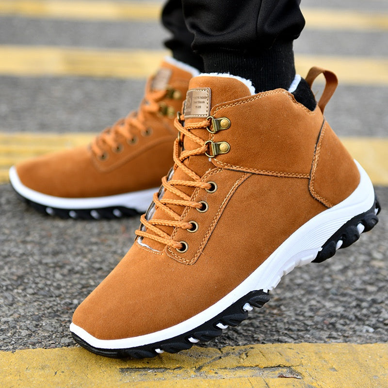 Men's Cotton Suede Winter Boots