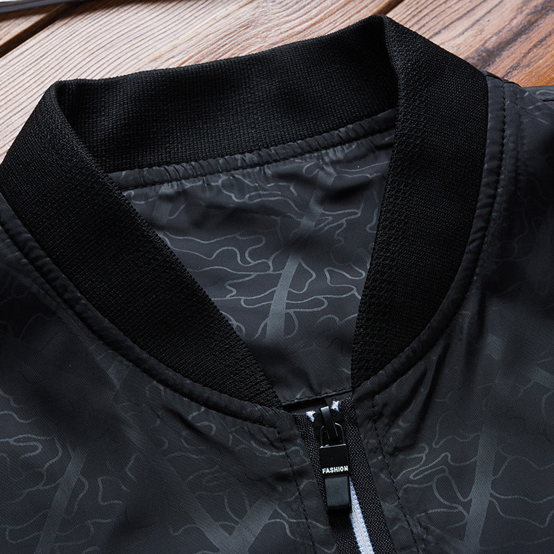 Men's Baseball Collar Jacket