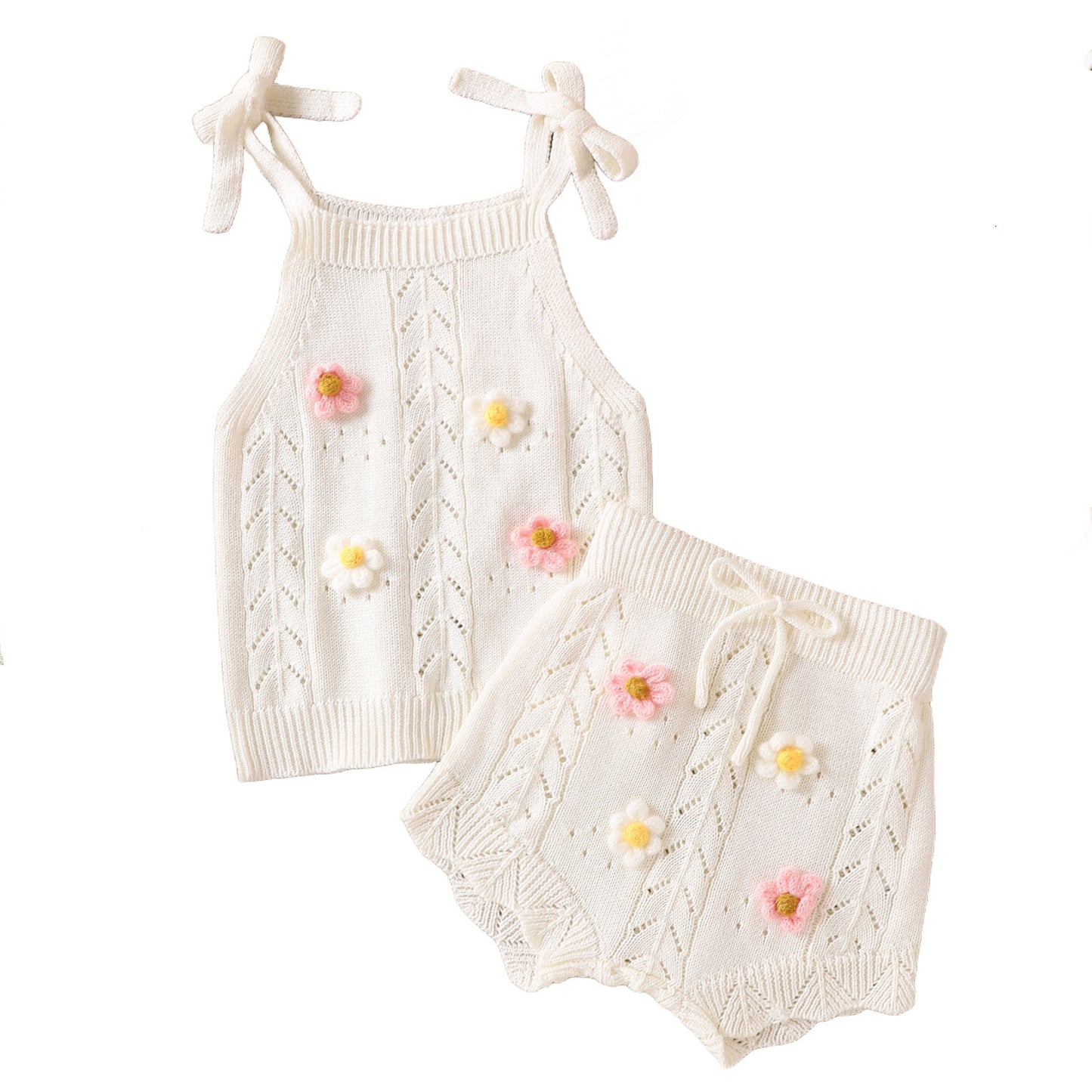 2 Pcs Embroidered Camisole Set