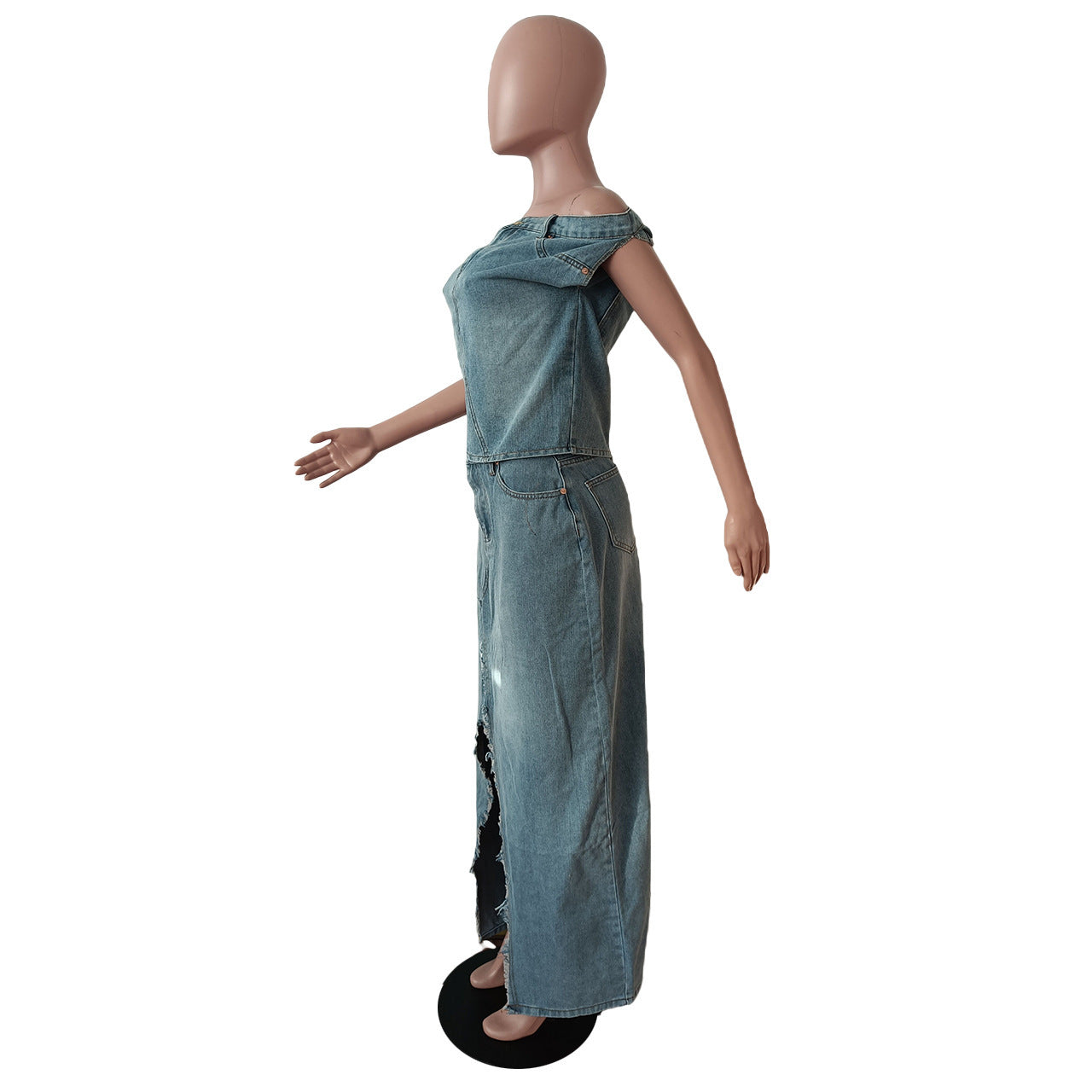 Women's Retro Denim Dress