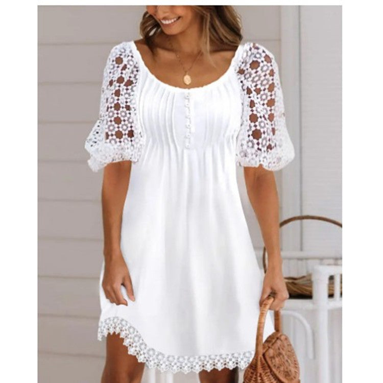 Women's Raglan Lace Dress