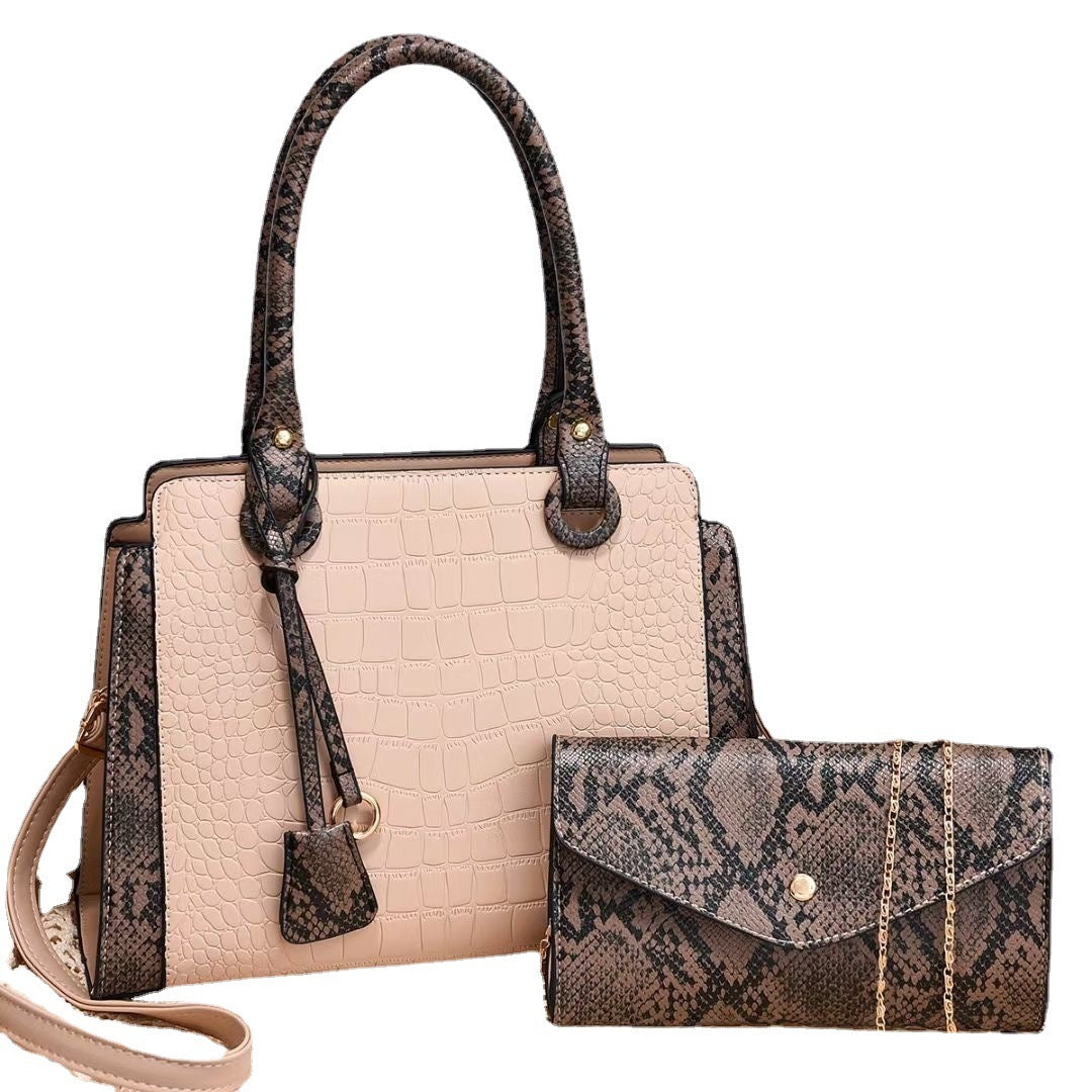 Serpentine Stitching Handbag