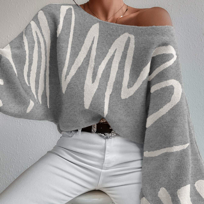 Lantern Sleeved Pullover Sweater