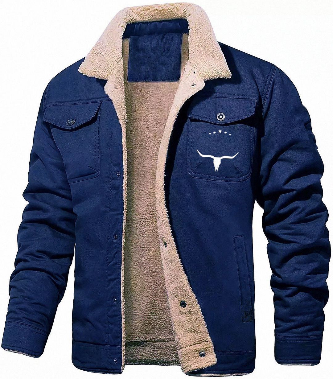 Men's Fleece-lined Cotton Jacket