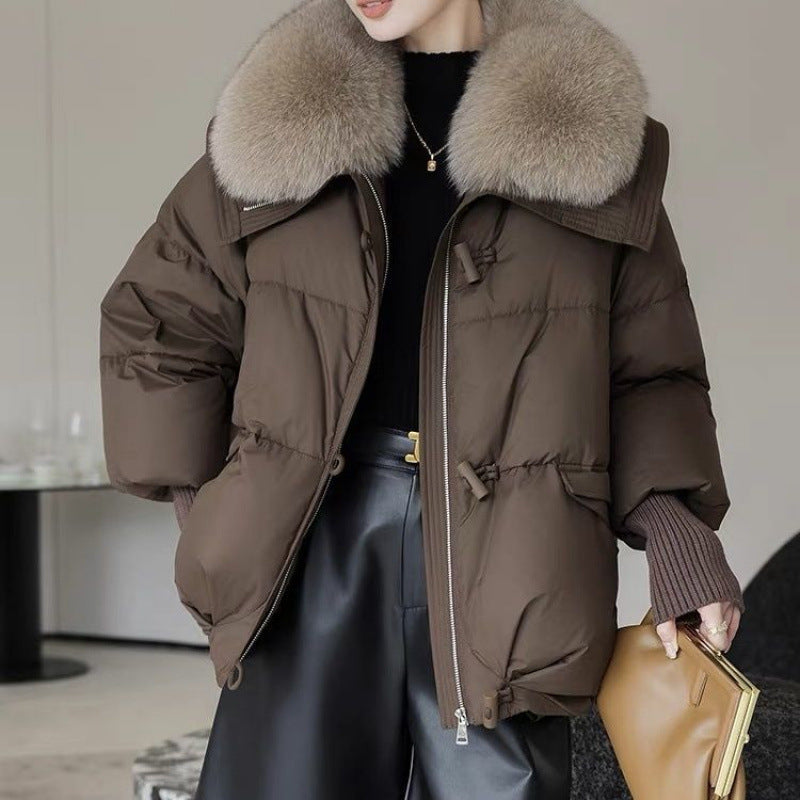 Padded Cotton/Fur Jacket