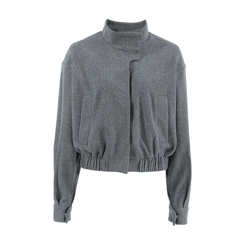 Standing Collar Gray Coat