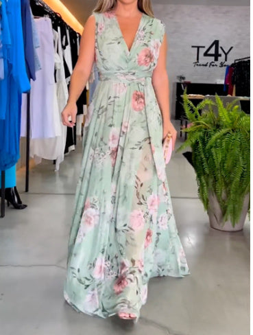 Women's Printed Chiffon Dress