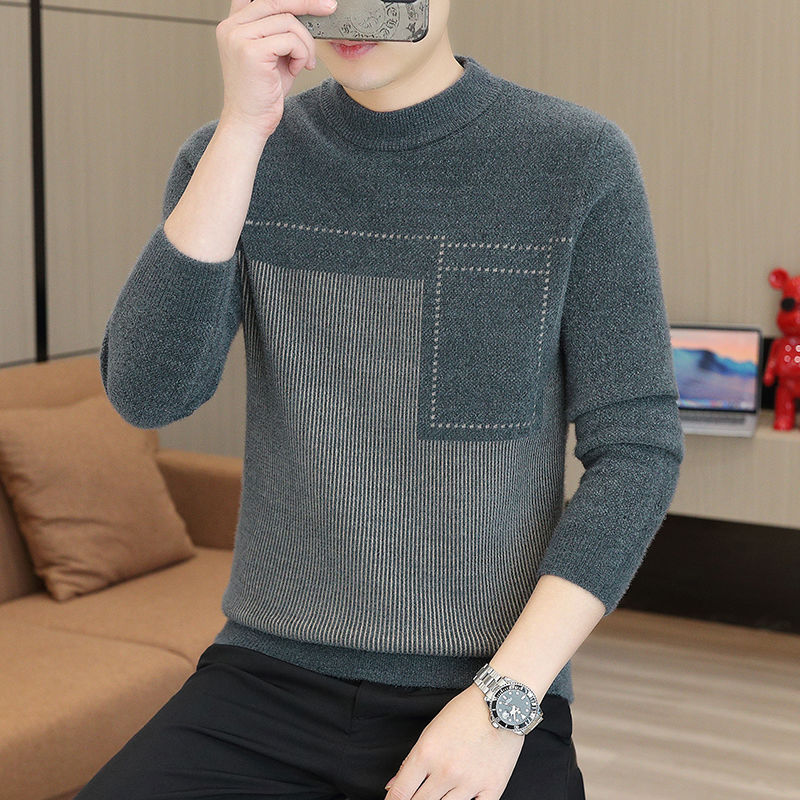 Men's Half Collar Sweater (Also in Plus Size)