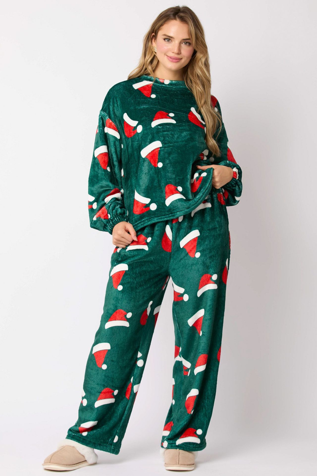 Women's Flannel Christmas Pajama Set