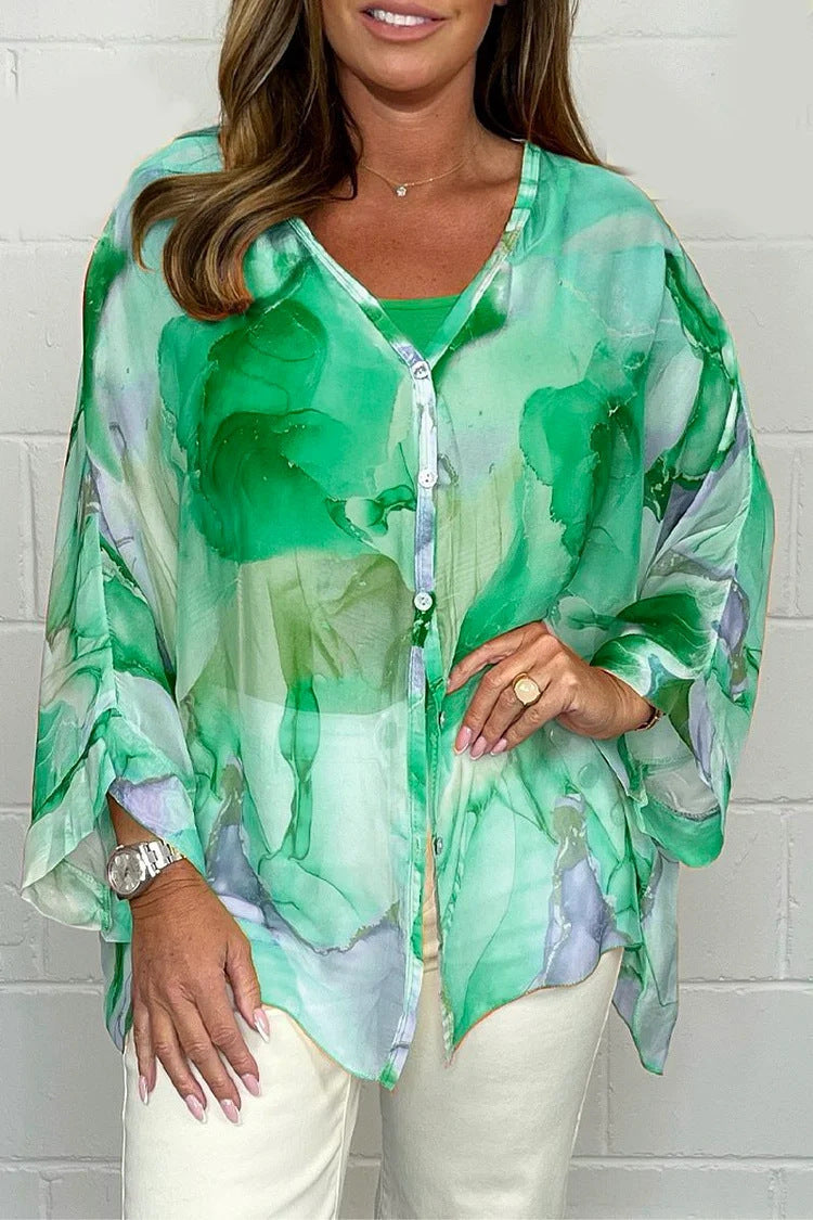 Floral Chiffon Shirt